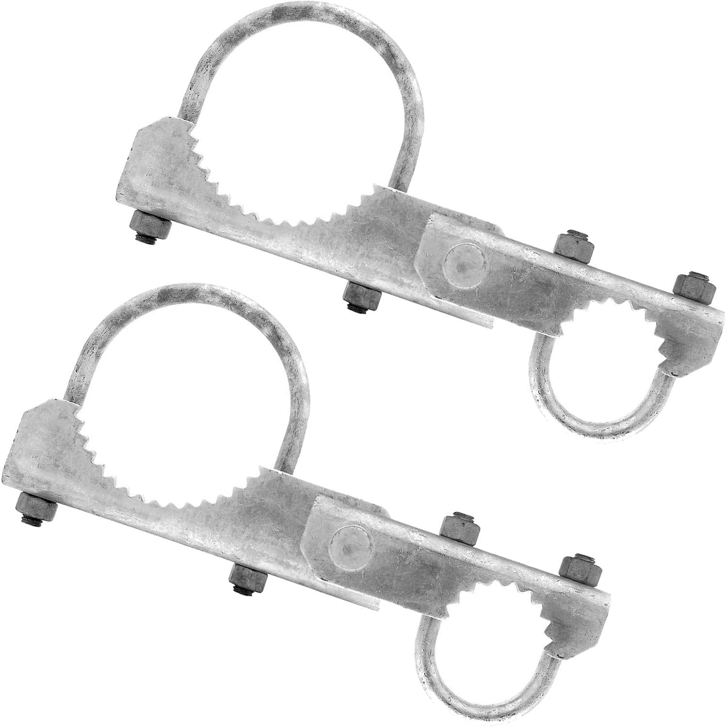 Valla de enlace de cadena Bisagra de puerta de servicio comercial de 180 grados, para poste de puerta de 4-12 pulgadas de diámetro exterior y marco