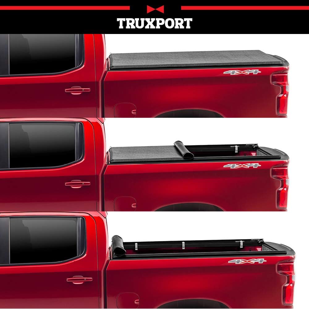 RealTruck Truxedo TruXport – Cubierta tonneau enrollable suave para caja de camioneta  245701  Se adapta a Toyota Tundra 2007  2013 caja de 6 pies 7