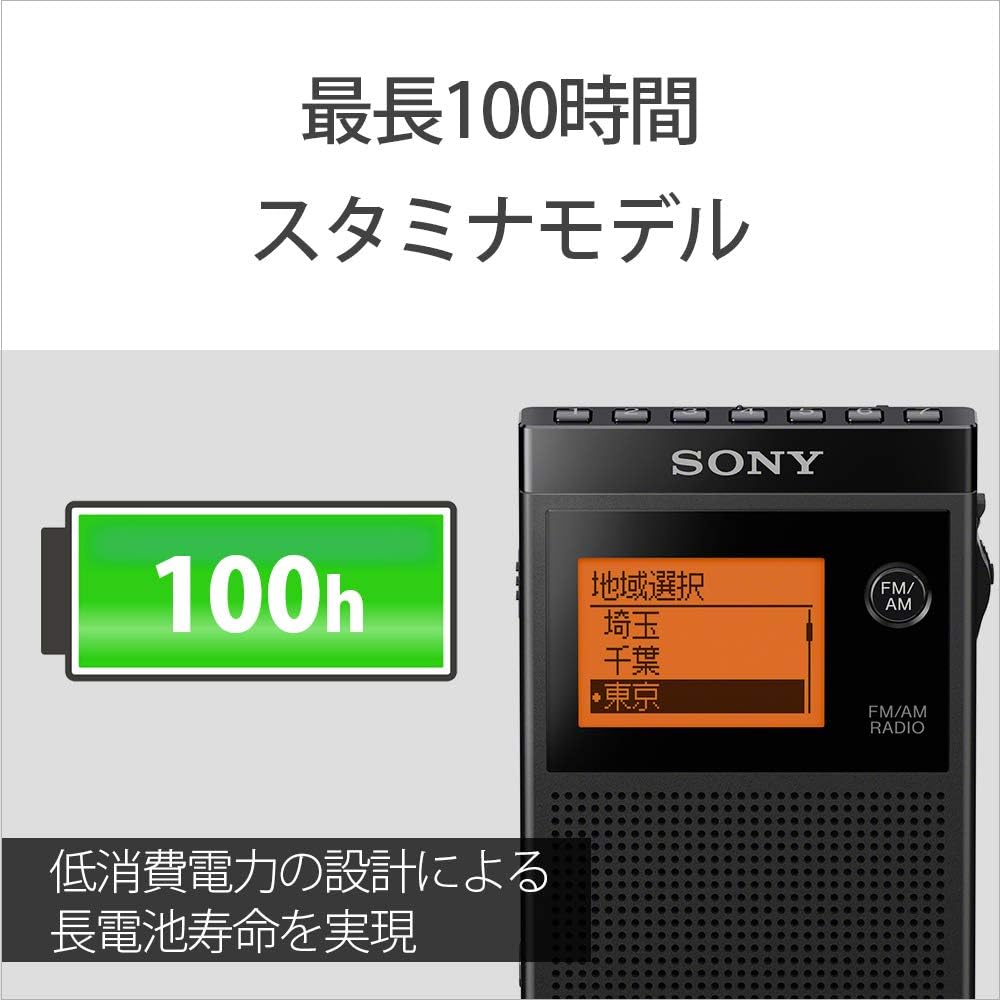 Sony Sony PLL sintetizador Radio FMAMWide FM compatiblex7247x8033 rollo aguja tamaño tarjeta de visita SRF-18 R356