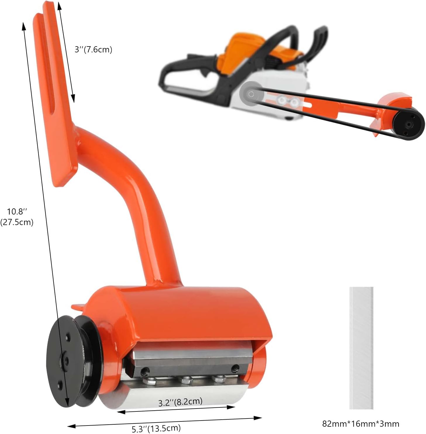 Herramienta de descortezado mejorada para troncos, descortezadora de troncos de motosierra, pelador de troncos con 6 cuchillas para STIHL MS170-250