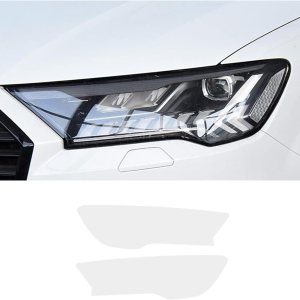 Película protectora de faros delanteros de automóvil para Audi Q74M 2016-2019 Q7 2020-2022, 2 calcomanías transparentes de poliuretano termoplástico Película protectora de faros delanteros de automóvil para Audi Q74M 2016-2019 Q7 2020-2022, 2 calcomanías transparentes de poliuretano termoplástico