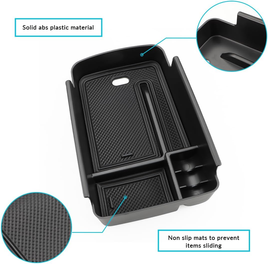 MARCHFA Bandeja organizadora de consola central compatible con Chevy Trax 2024, accesorios para Buick Encore GX Envista 2024, bandeja organizadora