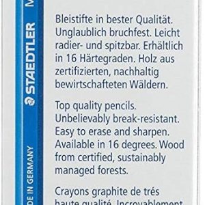 STAEDTLER LÁPIZ MARS LUMOGRAPH 2B – Caja de 12 STAEDTLER LÁPIZ MARS LUMOGRAPH 2B – Caja de 12