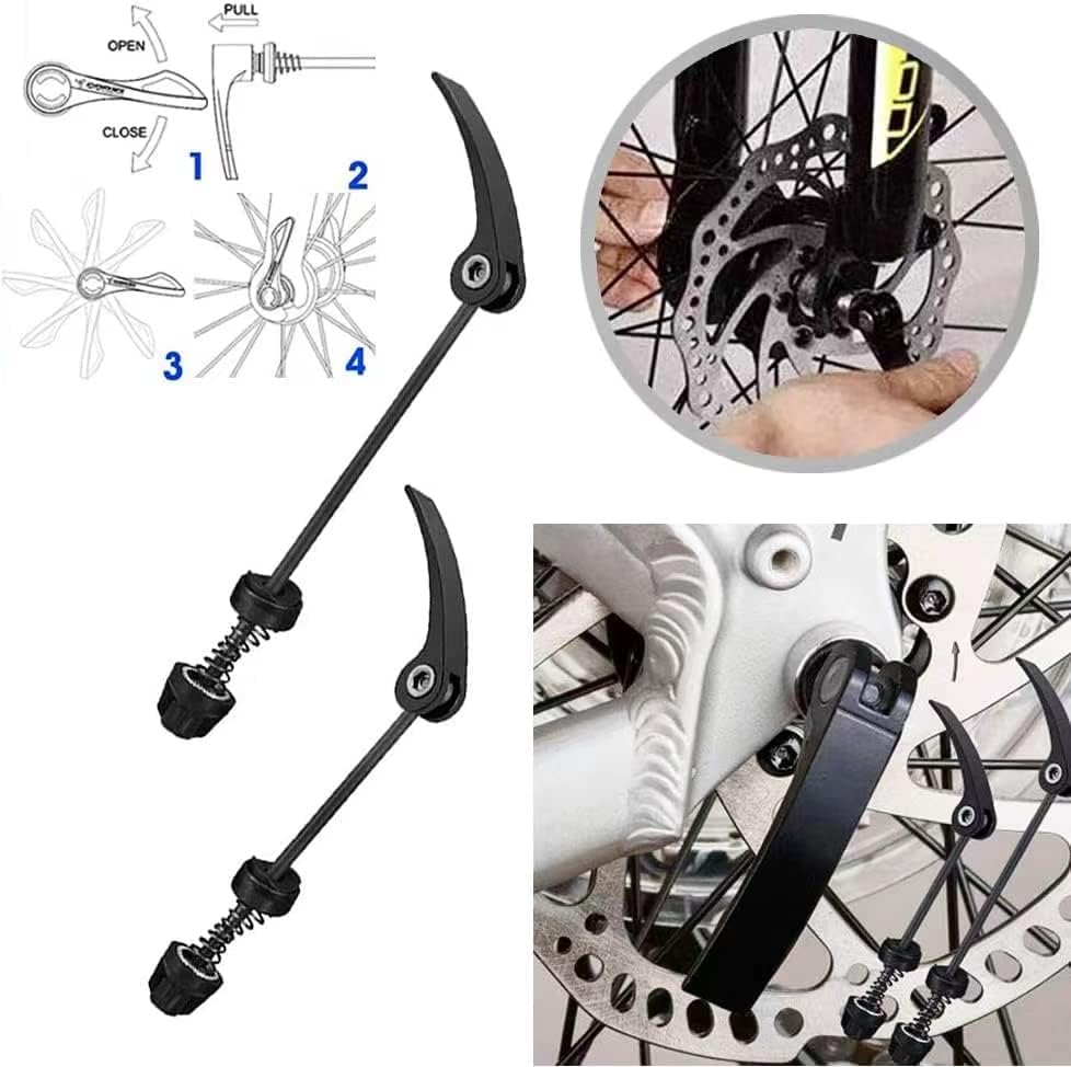 PINGTANYOUYU 1 par de bicicleta de montaña de carretera MTB rueda hub liberación rápida pinchos bicicleta delantera trasera bicicleta rueda cubo