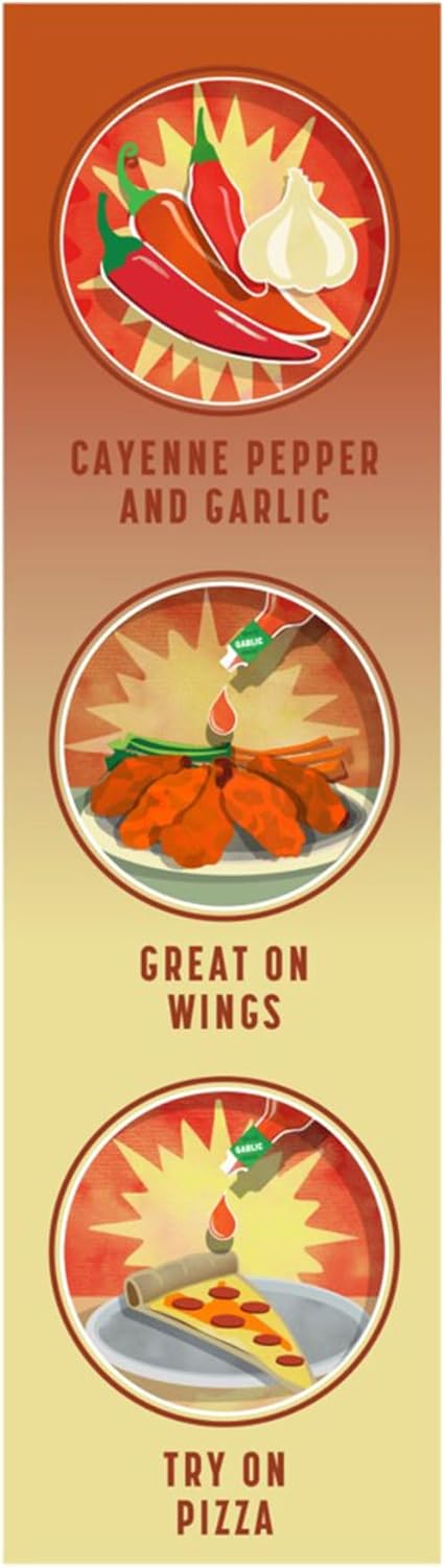 Tabasco 2 oz de salsa de ajo y pimienta