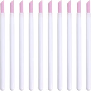 Empujadores de cutículas de uñas con piedra pómez, mango de plástico, limpiador, removedor de cutículas, lima de uñas, manicura, pedicura, Empujadores de cutículas de uñas con piedra pómez, mango de plástico, limpiador, removedor de cutículas, lima de uñas, manicura, pedicura,