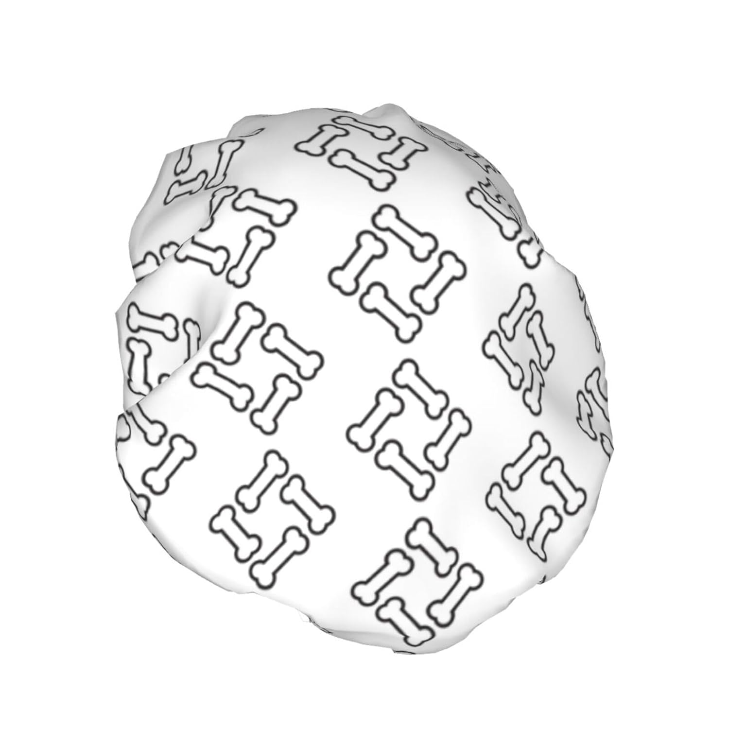 Cute Dog Double Layer Waterproof Shower Cap Suitable For All Head Sizes