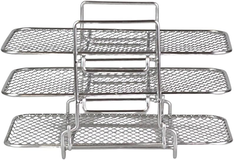 Elolicu Bandeja doble para freidora de aire para Ninja, soporte de freidora de aire doble de acero inoxidable, estante deshidratador, soporte para
