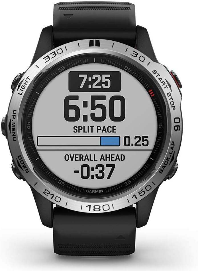 Anillo de bisel de acero inoxidable compatible con reloj Garmin Fenix 66 Pro, bisel anillo adhesivo cubierta anti arañazos y colisión protector para
