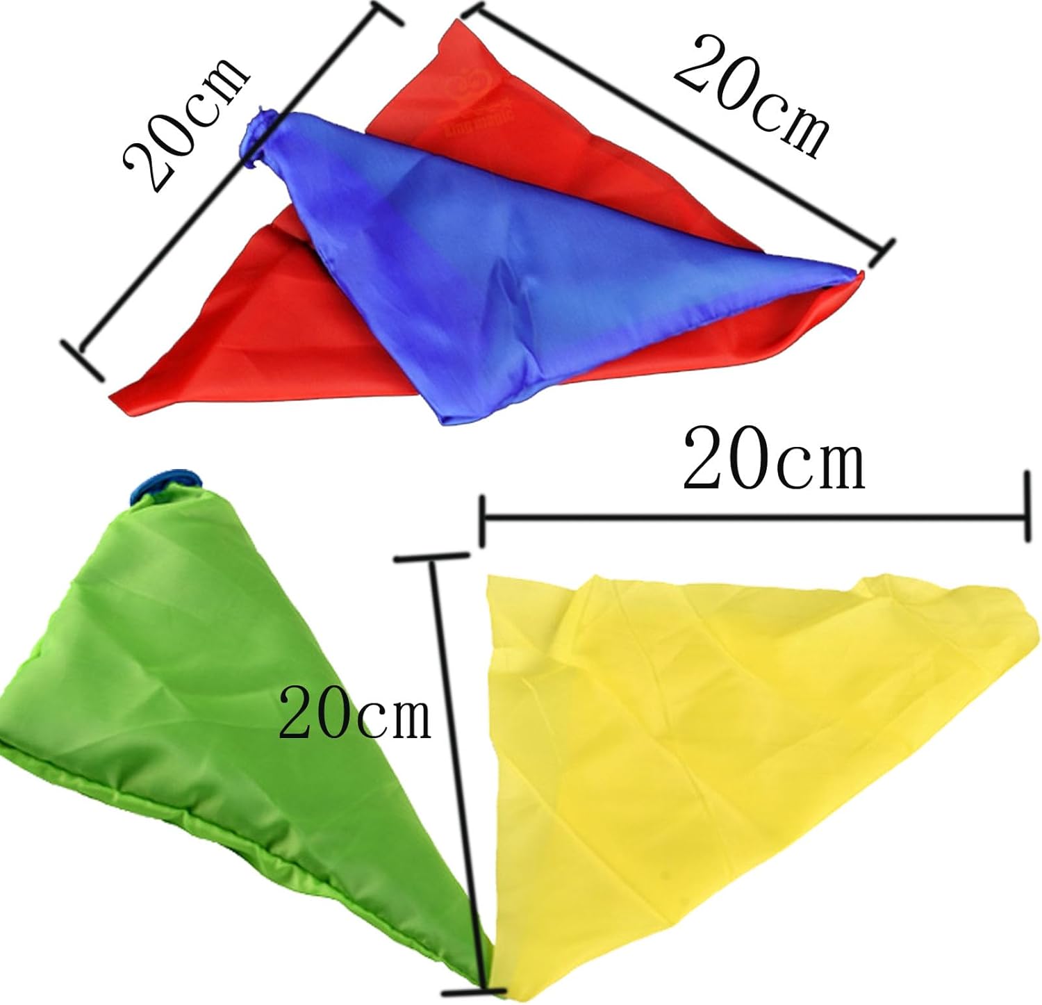 9 bufandas mágicas que cambian de color de seda para calles de truco, 7.88 x 7.88 pulgadas
