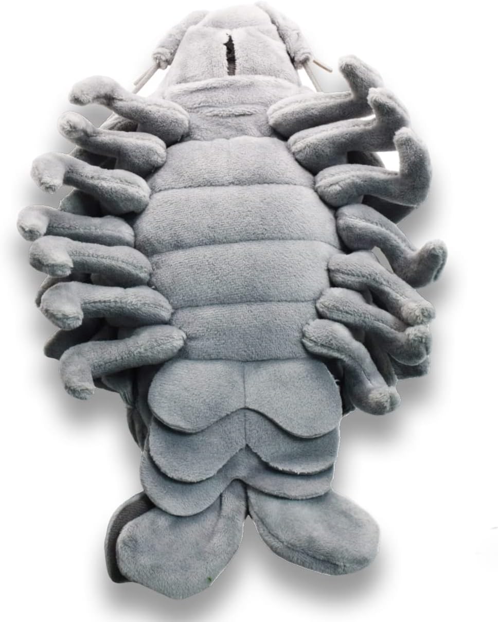 Juguete de peluche de isópodo gigante realista, peluches realistas del océano, muñeca de animales de simulación