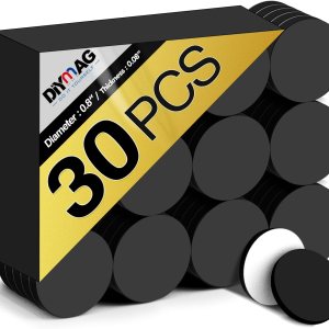 DIYMAG Imanes redondos con respaldo adhesivo para manualidades, 30 unidades, cinta magnética autoadhesiva flexible, hojas magnéticas flexibles con DIYMAG Imanes redondos con respaldo adhesivo para manualidades, 30 unidades, cinta magnética autoadhesiva flexible, hojas magnéticas flexibles con
