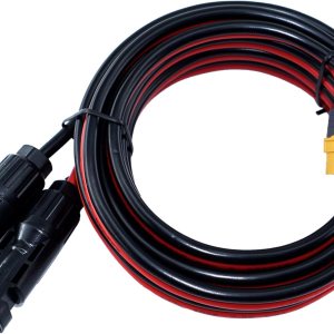 Cable de extensión solar a XT60 de 10 pies, 10 AWG, conector de panel solar a adaptador XT60, cable de carga compatible con EcoFlow River y Delta 2 Cable de extensión solar a XT60 de 10 pies, 10 AWG, conector de panel solar a adaptador XT60, cable de carga compatible con EcoFlow River y Delta 2