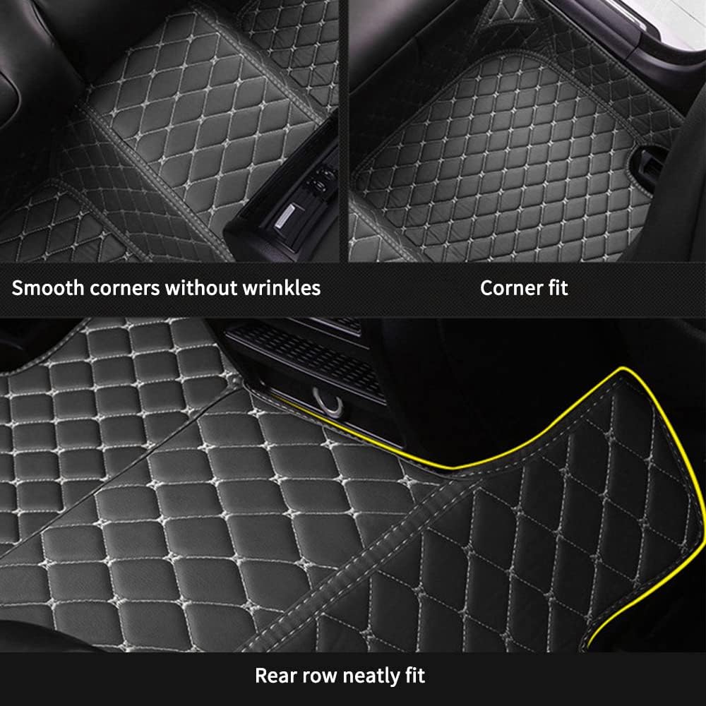 Tapete de automóvil de dos tonos para Captiva 7seat 2007-2012, tapetes de cuero delanteros y traseros, tapetes resistentes para todo tipo de clima,