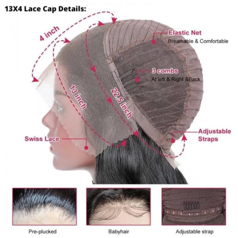 YIROO Peluca de cabello humano ondulado con reflejos miel de 13 x 4 HD, transparente, encaje frontal, peluca rubia castaño, con balayage, peluca