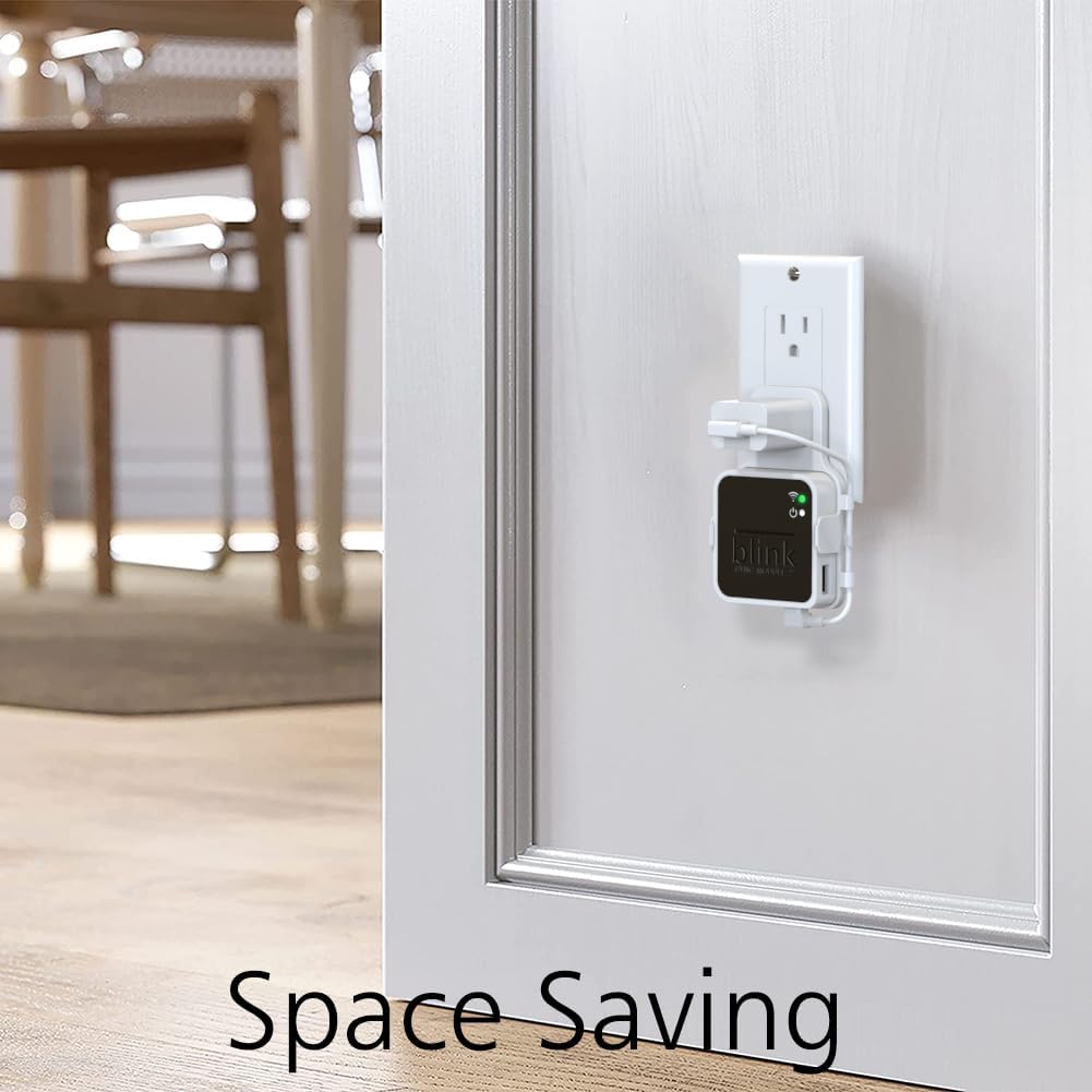 Soporte de pared Blink Outdoor para 4 cámaras, carcasa protectora resistente a la intemperie y montaje ajustable de 360 con soporte Blink Sync