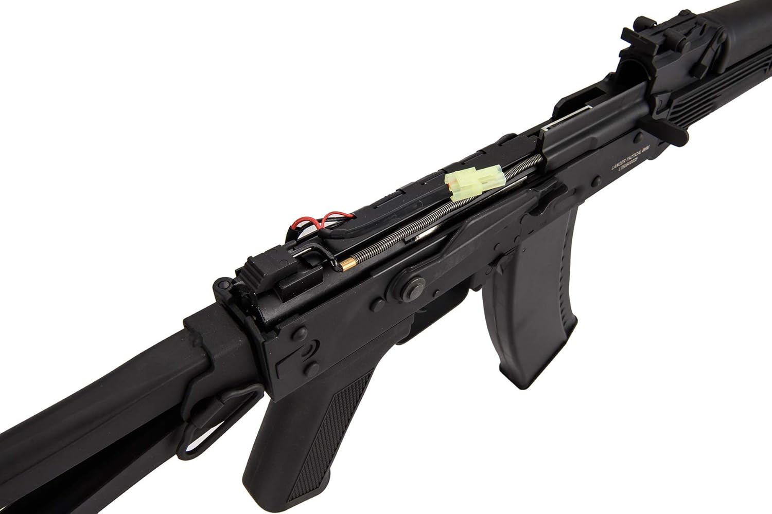 Lancer Tactical AK-Series AKS-105 AEG Airsoft Rifle con esqueleto plegable Stock Negro