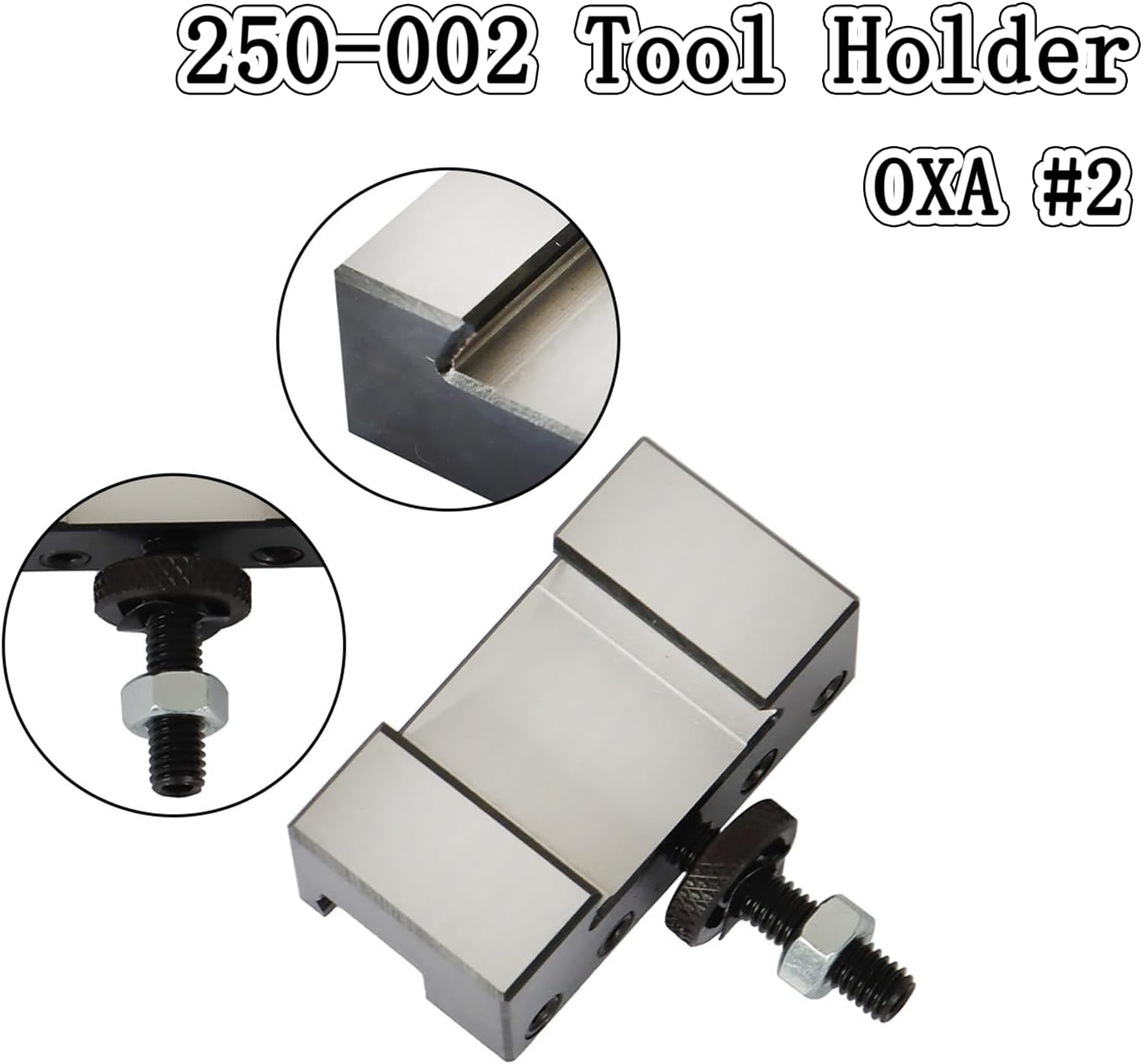 findmall OXA – Soporte para postes de herramientas de torneado y revestimiento de cambio rápido 250-002, 2 piezas