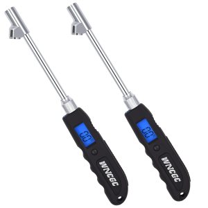 Paquete de 2 medidores digitales de presión de neumáticos, 230 PSI, 4 modelos, resistente de doble cabezal de acero inoxidable, medidor de presión Paquete de 2 medidores digitales de presión de neumáticos, 230 PSI, 4 modelos, resistente de doble cabezal de acero inoxidable, medidor de presión