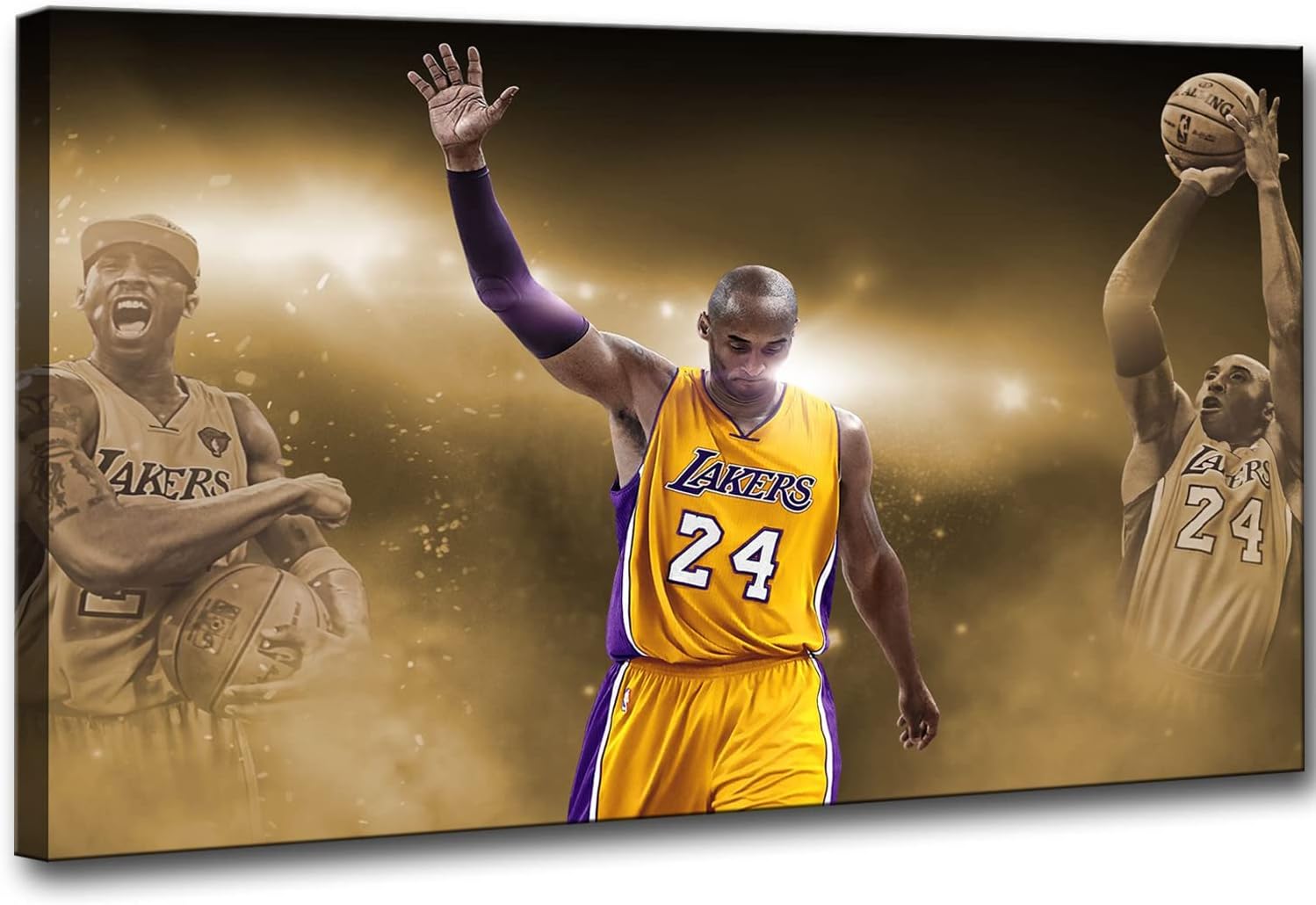 Kobe Bryant – Pósteres artísticos en lienzo para pared, pintura enmarcada, decoración de pared, mentalidad de mamba, decoración del hogar para sala