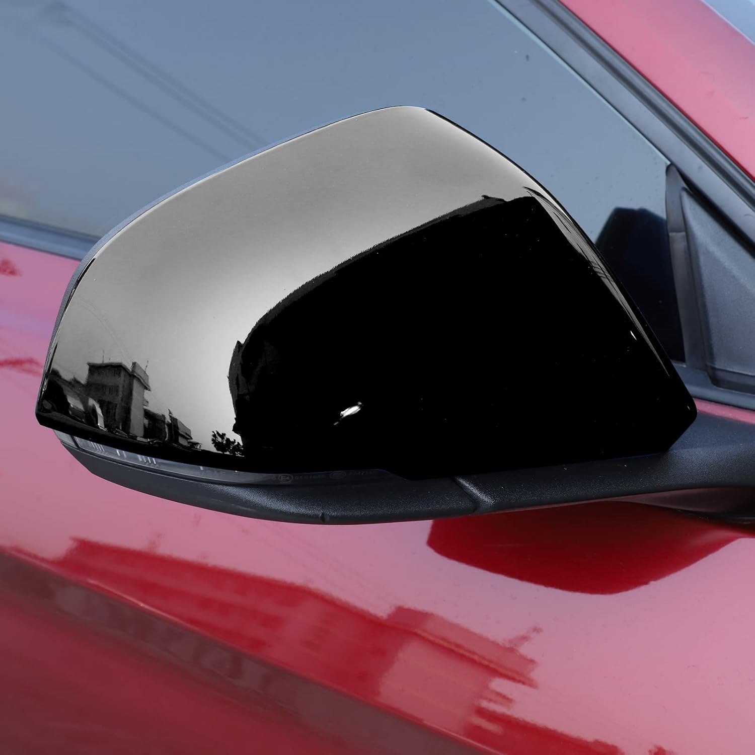 RT-TCZ Kit de decoración de cubierta de espejo retrovisor para Ford Mustang 2015 2016 2017 2018 2019 2020 2021 2022 (negro)