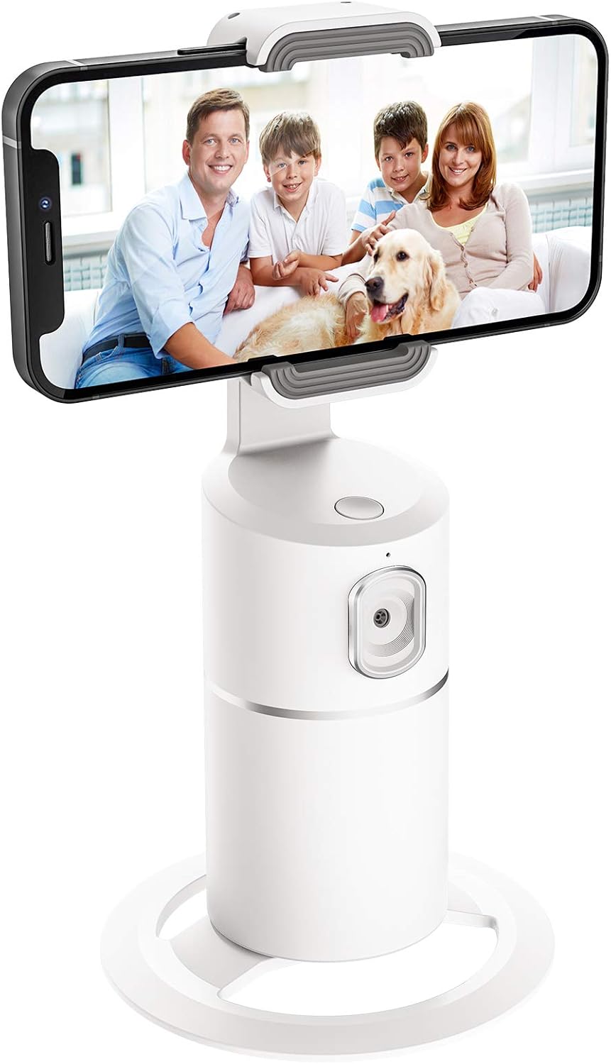 Soporte de teléfono de seguimiento automático, rotación de 360, soporte de pista de cuerpo facial, trípode de seguimiento para grabación de vlog en
