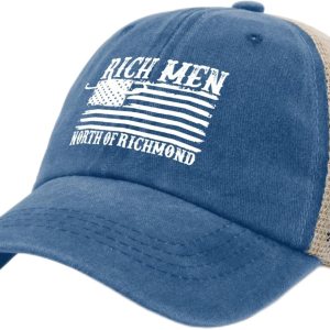 Sombrero divertido RichMen Norths of Richmond Sombrero Trucker Hat Men Gorra de malla vintage para verano Sombrero divertido RichMen Norths of Richmond Sombrero Trucker Hat Men Gorra de malla vintage para verano