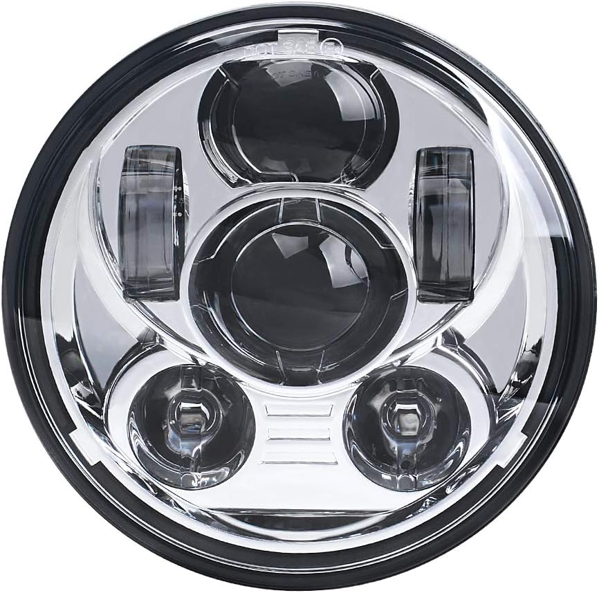 Faro Led de 5.75 pulgadas para Harley Davidson Sportster, Dyna Street Bob Triple Low Rider Wide Glide Iron 883