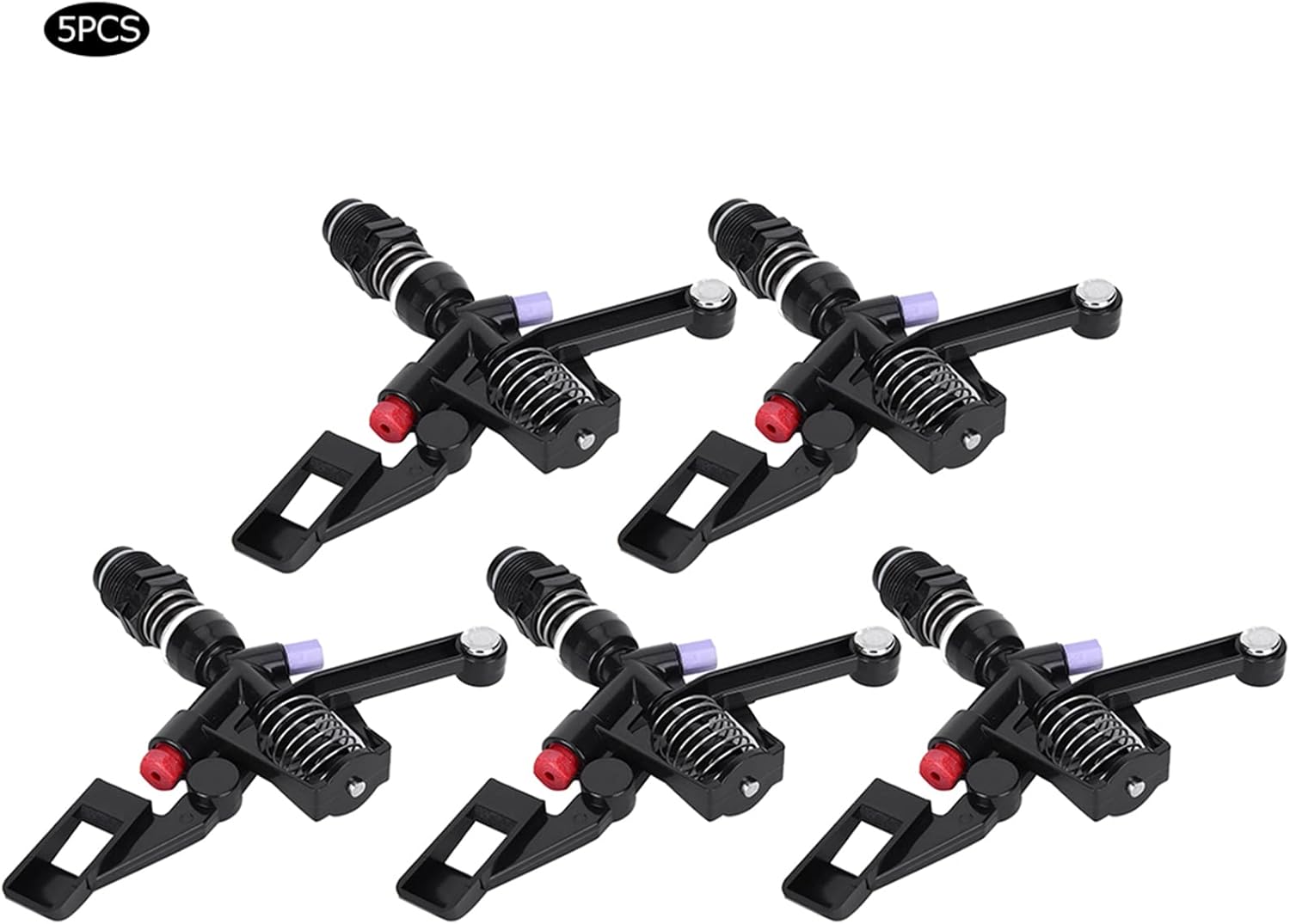 Fydun 5Pcs Nozzle Rotating Rocker Spraying Tool 34in DN20 M Thread for Agricultural Irrigation 5Pcs Nozzle Rotating Rocker for Family
