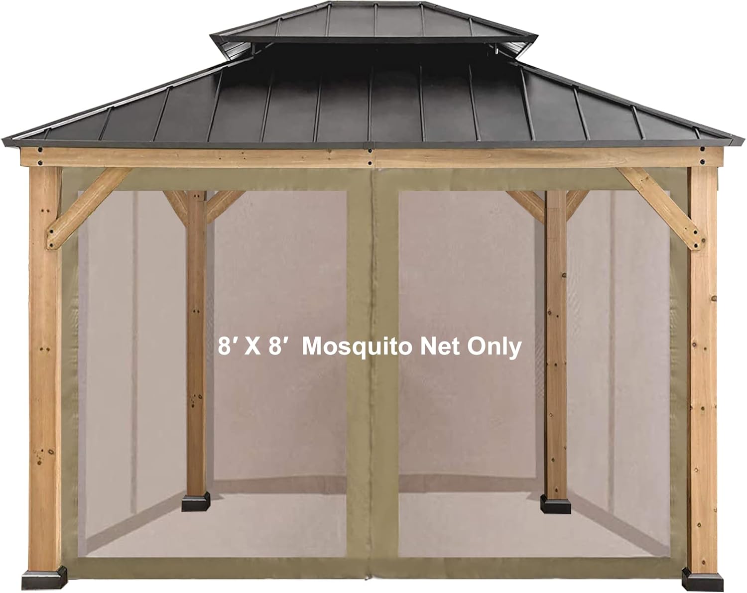 CoastShade Toldo de repuesto universal para mosquitera, paredes laterales de 7 pies de altura para toldo de 8 x 8 o 10 x 10 o 10 x 12 pulgadas,