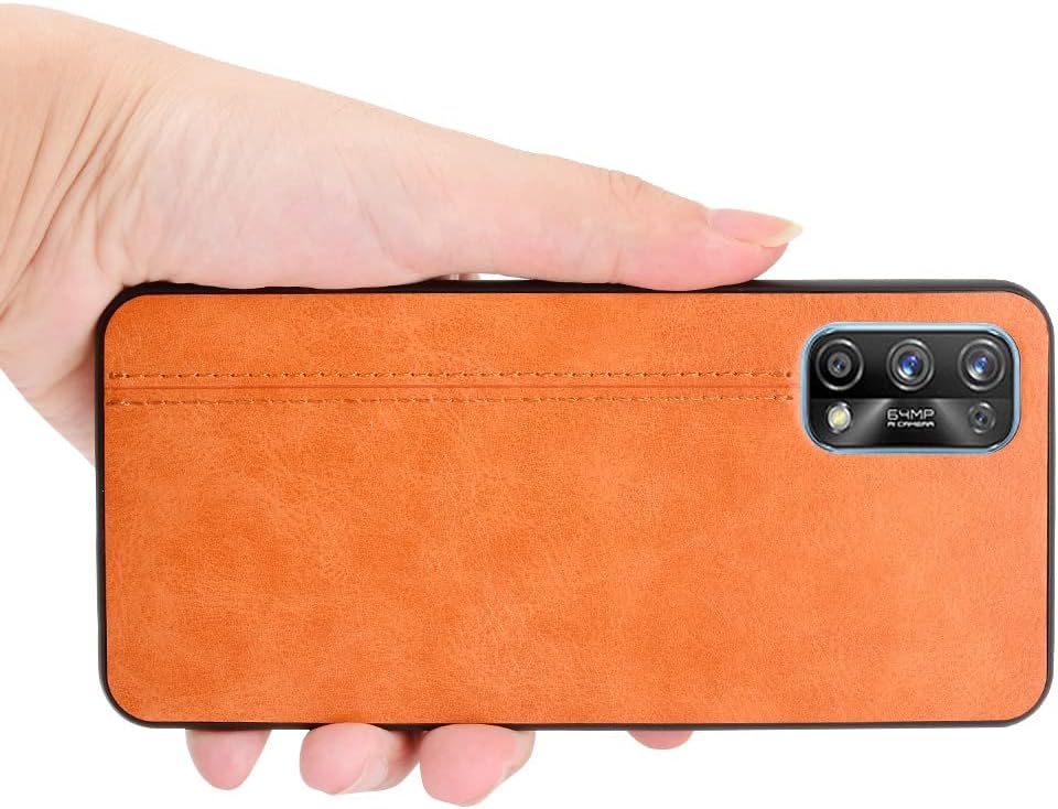 Funda de teléfono para Realme 7 Pro, funda para Realme 7 Pro de piel sintética tipo vaca, antideslizante, a prueba de golpes, para Realme 7 Pro