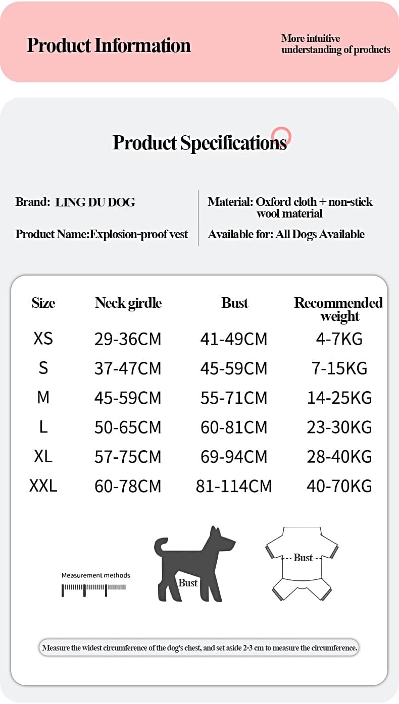 g Arnés para perro, arnés sin tirones para mascota con correa de 4.9 ft y botella de agua, chaleco acolchado ajustable para perro, chaleco Oxford
