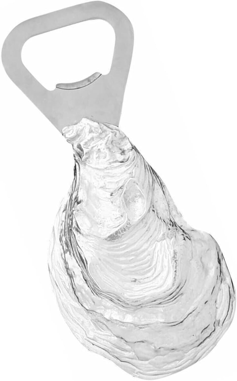 Basic Spirit Oyster Shell – Abridor de tapas de botella de peltre y mariscos costeros Ocean Pearls