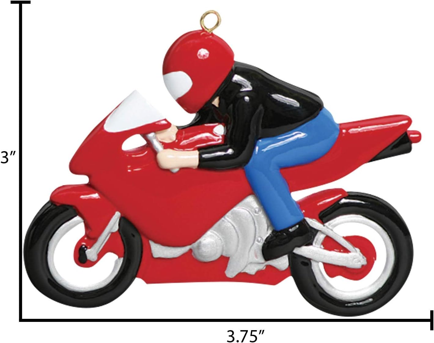 Adornos personalizados de motocicleta para árbol de Navidad, adorno de carreras de pista de tierra, adorno de corredor, adornos de Navidad de