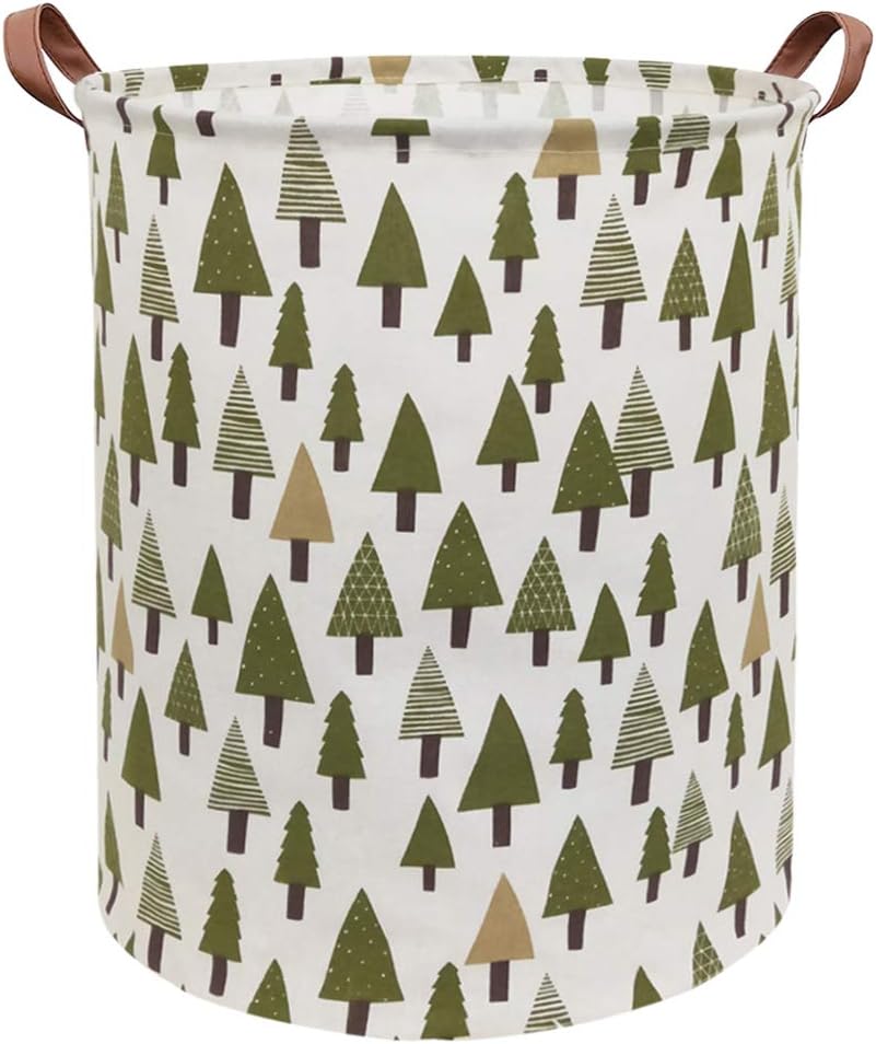 Sanjiaofen – Canasta de almacenamiento plegable de tela de lona para la ropa sucia para el hogar, la oficina, organizador de juguetes, decoración