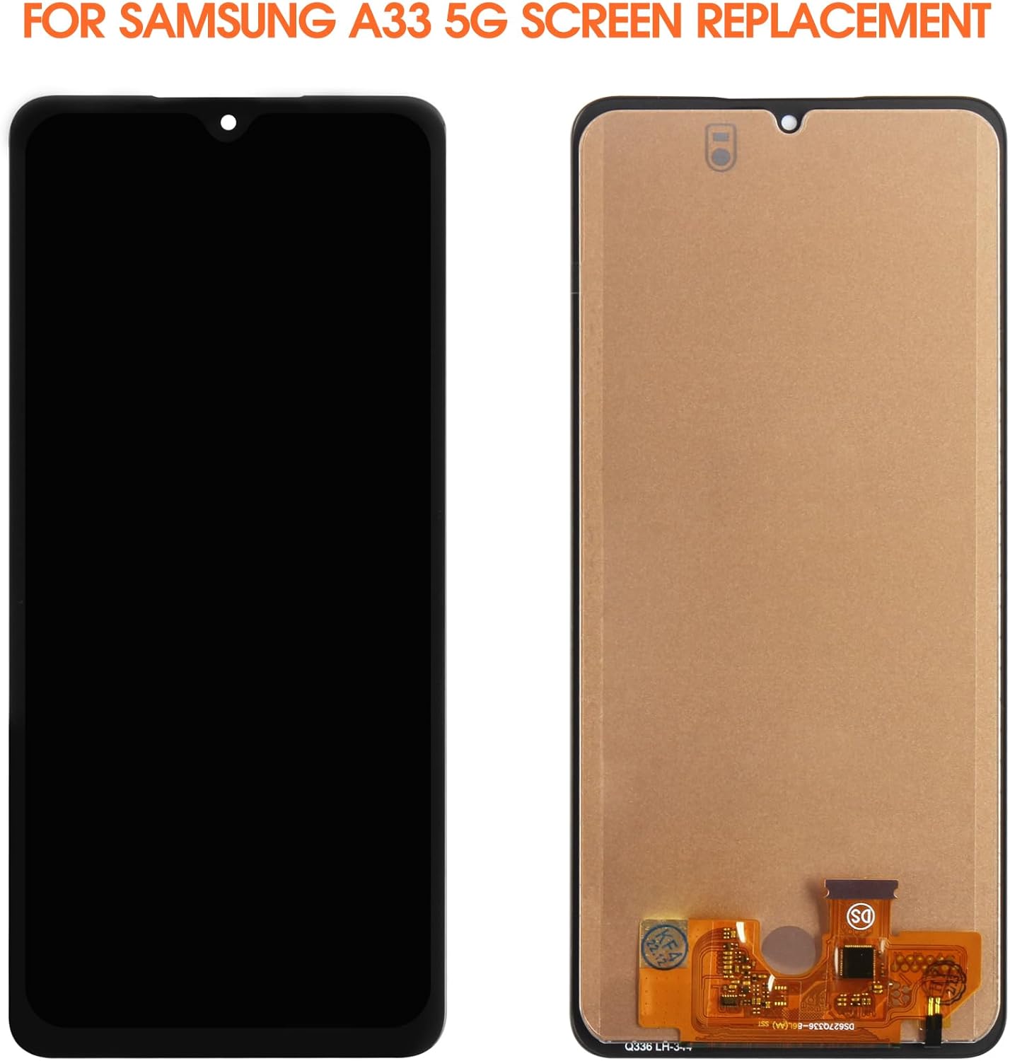 Reemplazo de pantalla para Samsung Galaxy A33 5G 2022 Pantalla LCD táctil digitalizador Asamblea para reemplazo A336B con kit (negro)
