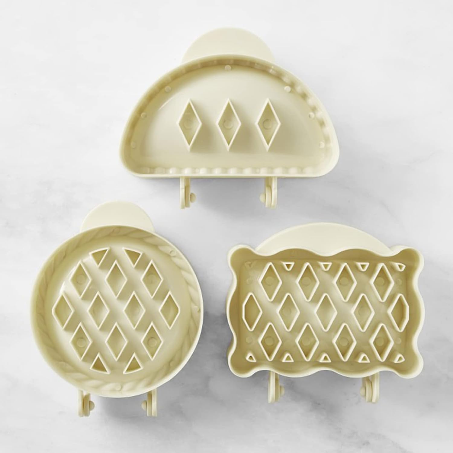 Gasusen Mini moldes clásicos para tartas de mano, prensa de bolsillo para tartas, moldes para prensatelas de bolsillo de masa, juego de pastel de