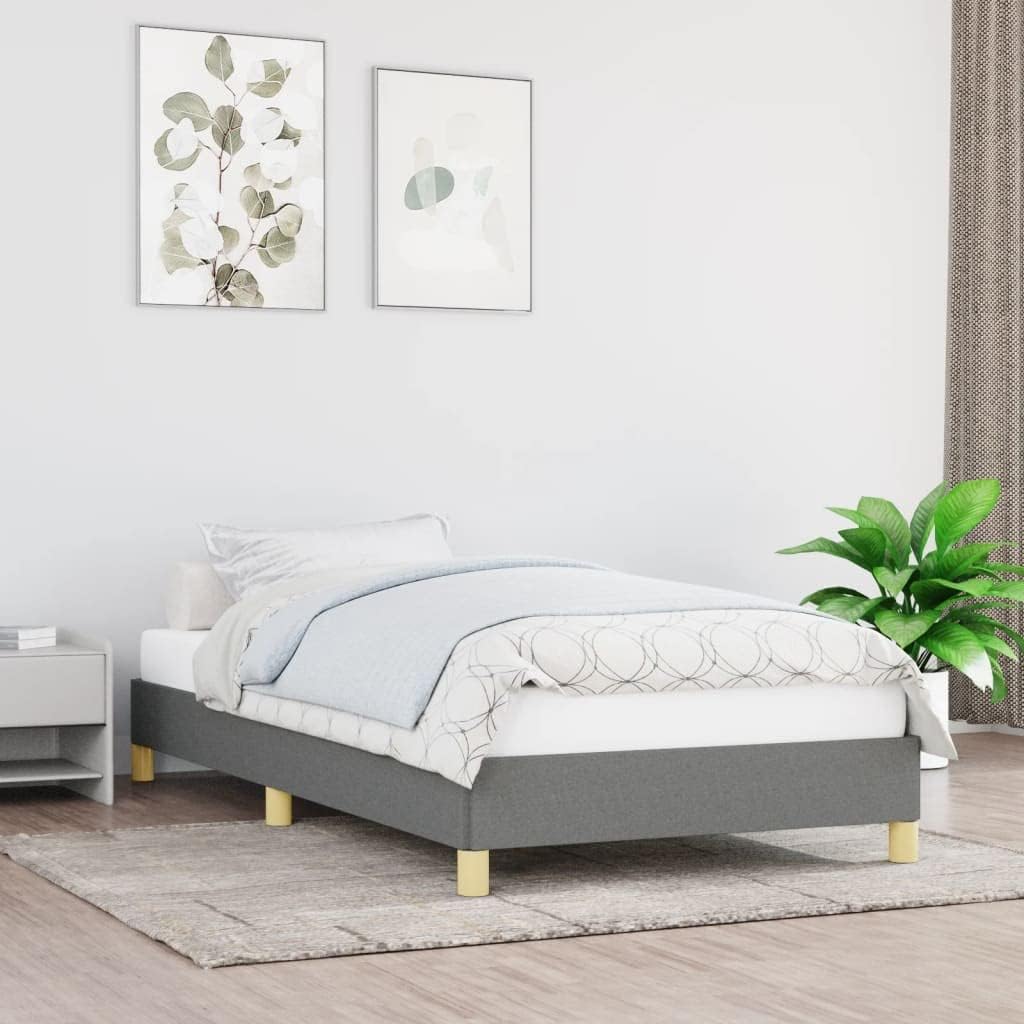 Marco de cama gris oscuro, marco de cama grande de hotel, marco de cama grande princesa, base de cama tamaño King, camas para niñas, muebles de