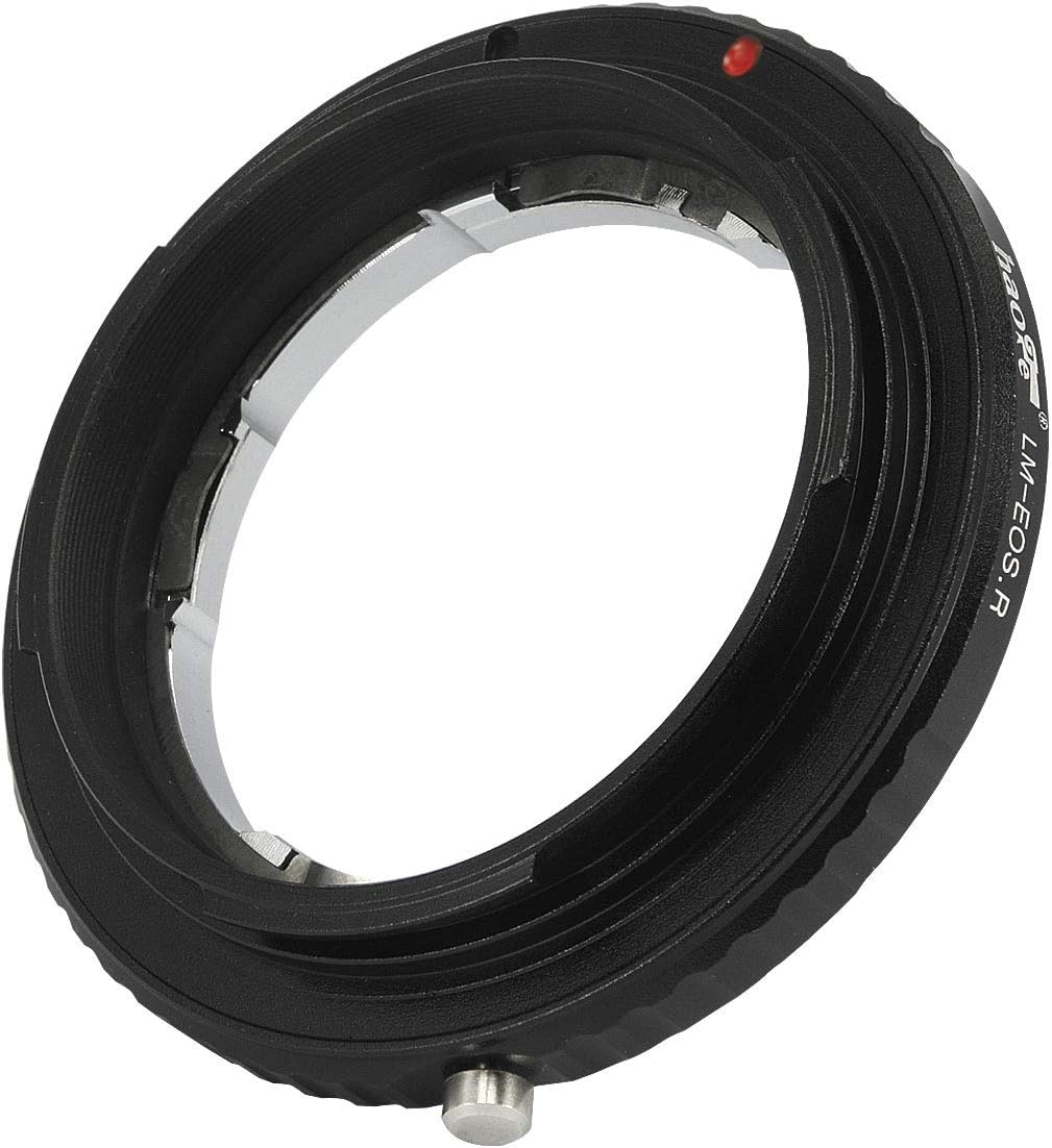 Haoge – Adaptador de montura manual para lente Leica M LM, Zeiss ZM, Voigtlander VM a Canon RF Mount R5 R6 sin espejo como Canon EOS R