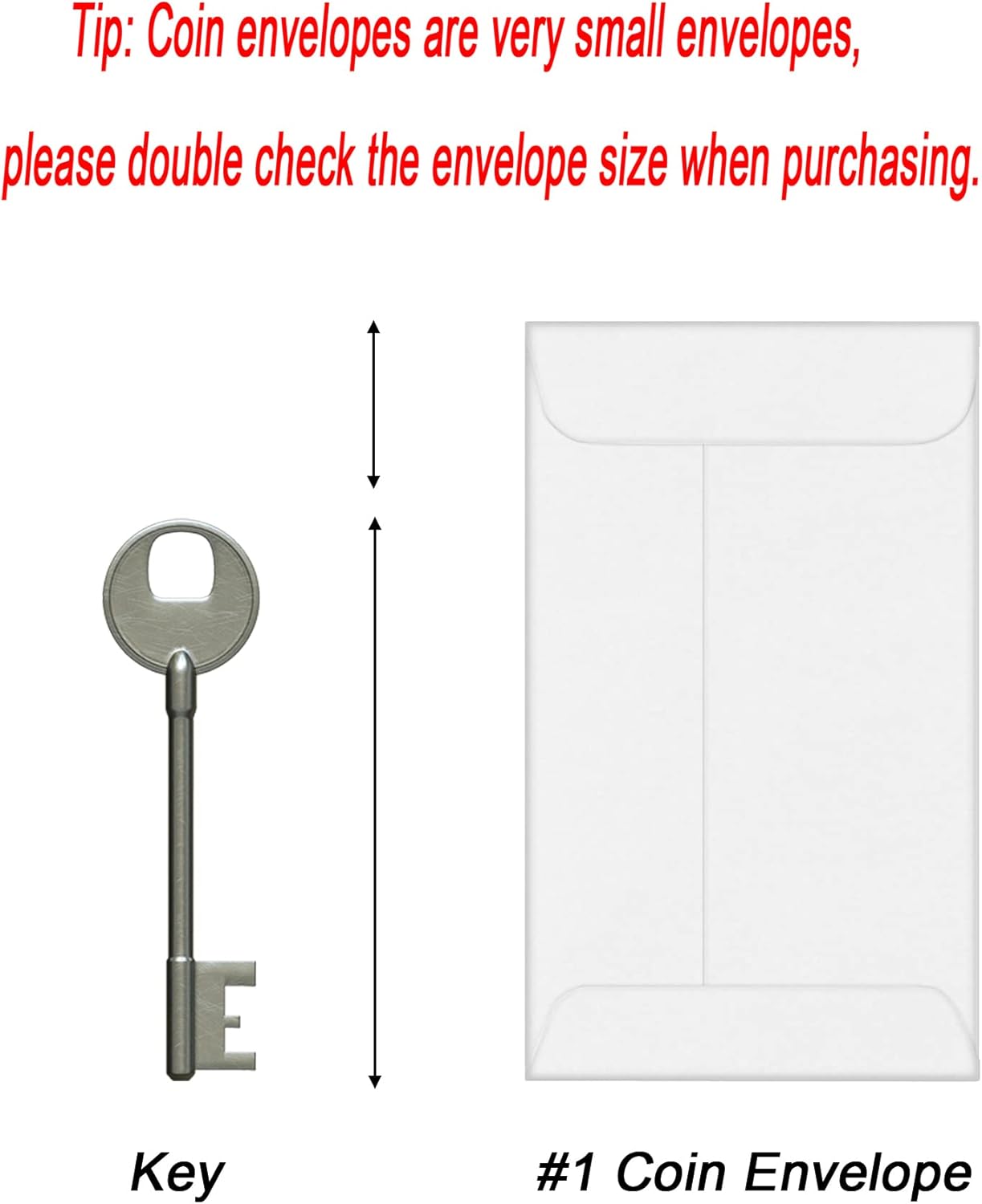 Xxcxpark 500 sobres para monedas #1, sobres de papel kraft blanco de 2-14 x 3-12 pulgadas, sobres clásicos de papel kraft para piezas pequeñas, con