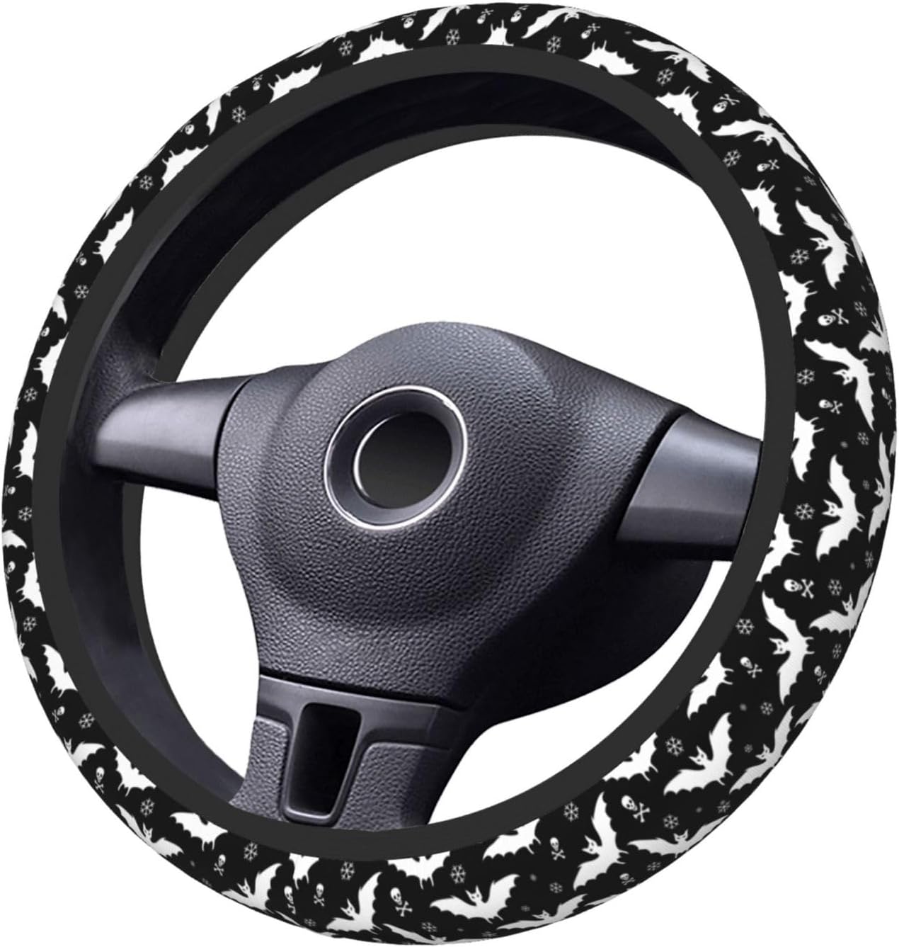Funda universal para volante de Halloween de 15 pulgadas, accesorios de automóvil, protector para mujeres y hombres