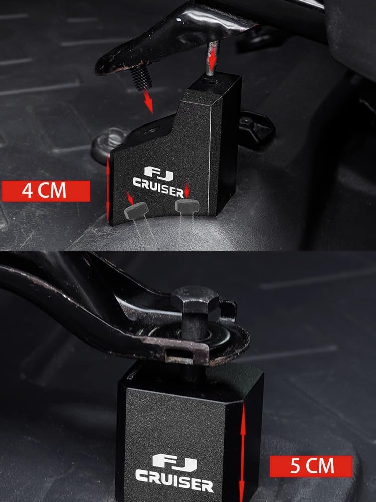 Espaciadores de asiento para Toyot FJ Cruiser 2007-2022 Kit de elevación de asiento, accesorios Inter (2 juegos)