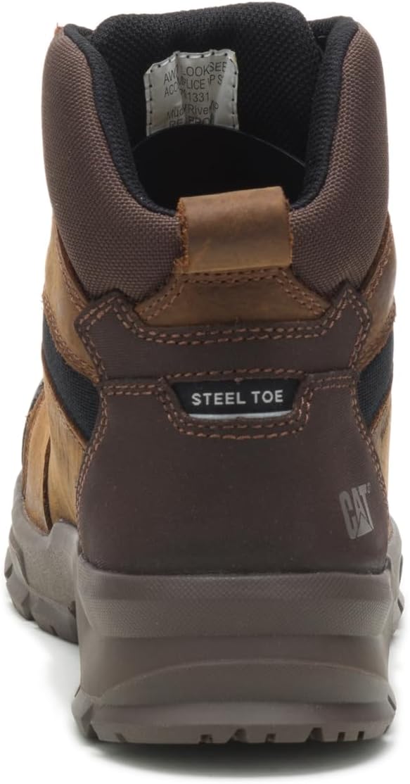 CAT Botas de construcción impermeables Accomplice con punta de acero para hombre