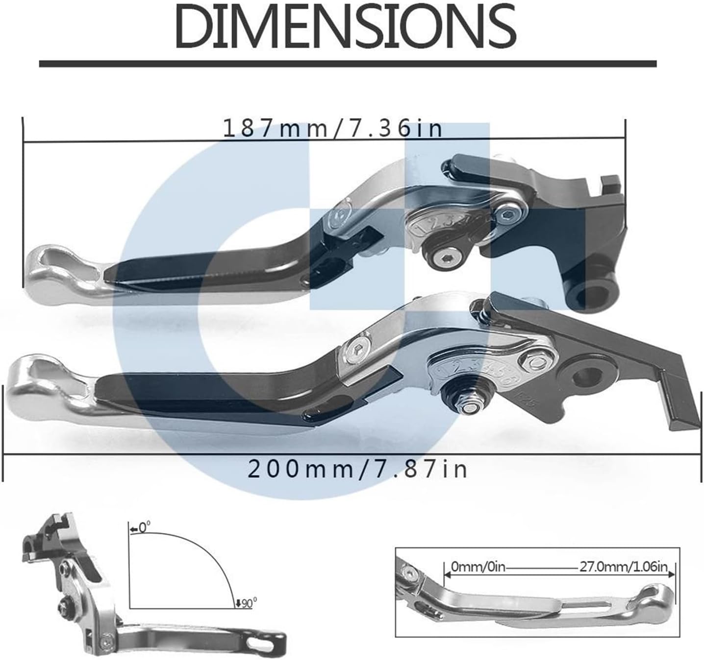 Motorbike Drum Brakes Motorcycle Handle Levers Brake Clutch Lever for Yamaha XT660R XT660 R 2004-2016 Reservoir Levers (Color  A)