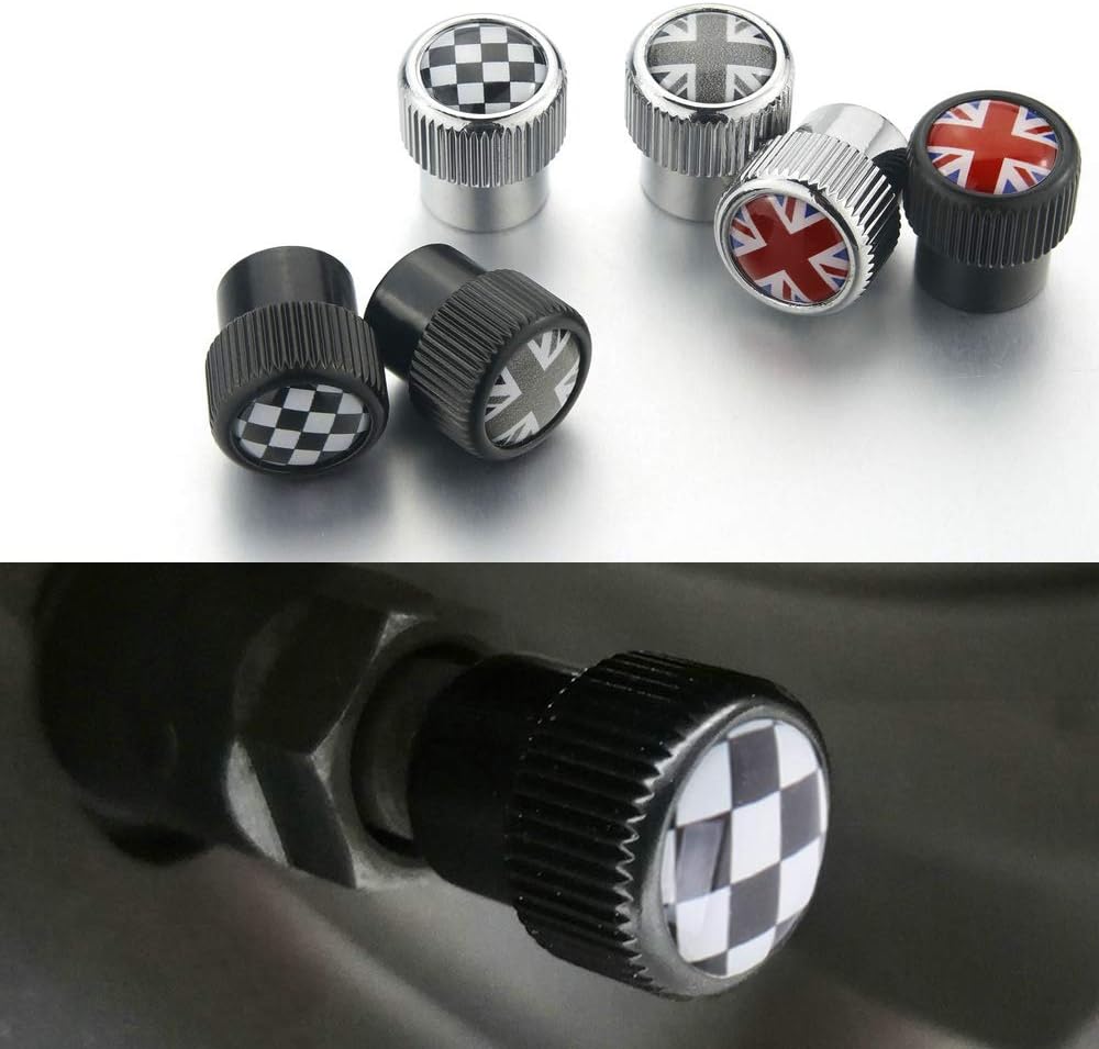 Heinmo Tapón de válvula de aire para Cooper Serie FR para neumático de automóvil, tapa antipolvo, tapones de vástago de válvula de neumático, Union