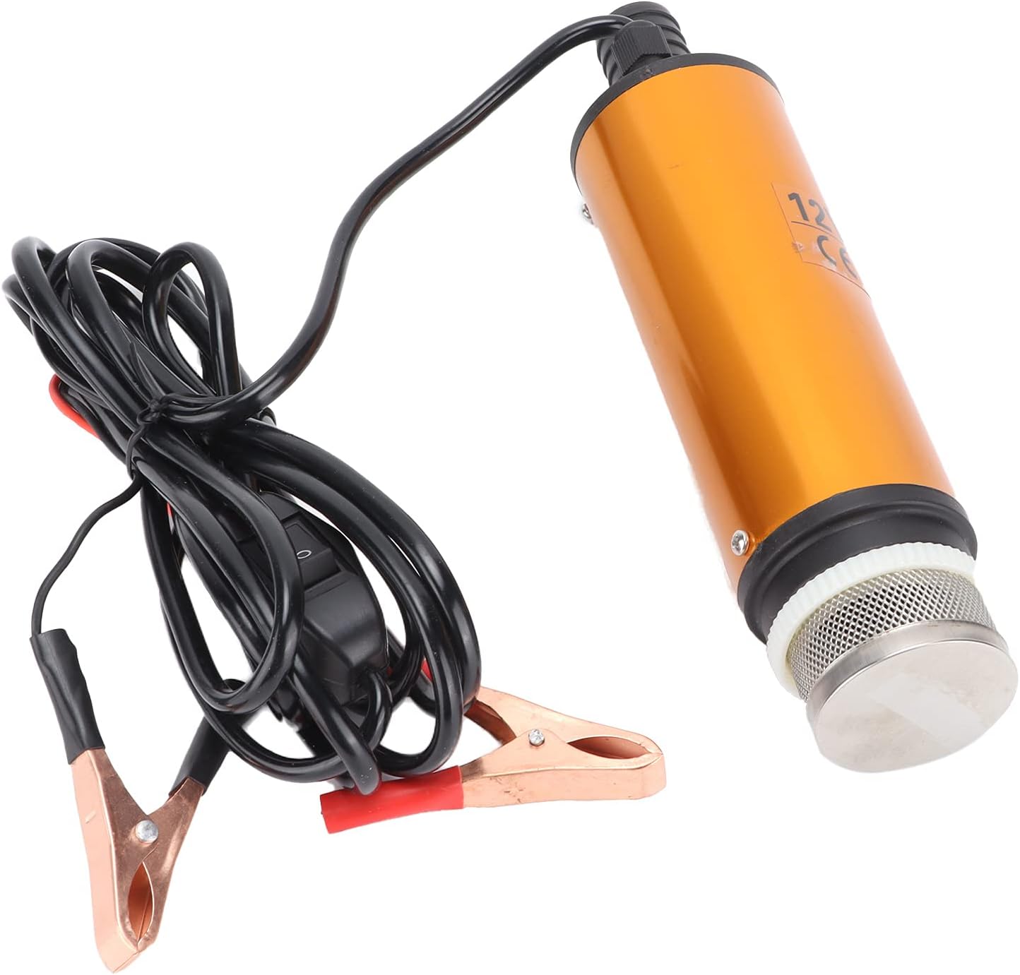 Bomba sumergible eléctrica, bomba de transferencia de combustible portátil mini 12 V 2.008 in CC 30 L  min para diésel queroseno agua accesorio de