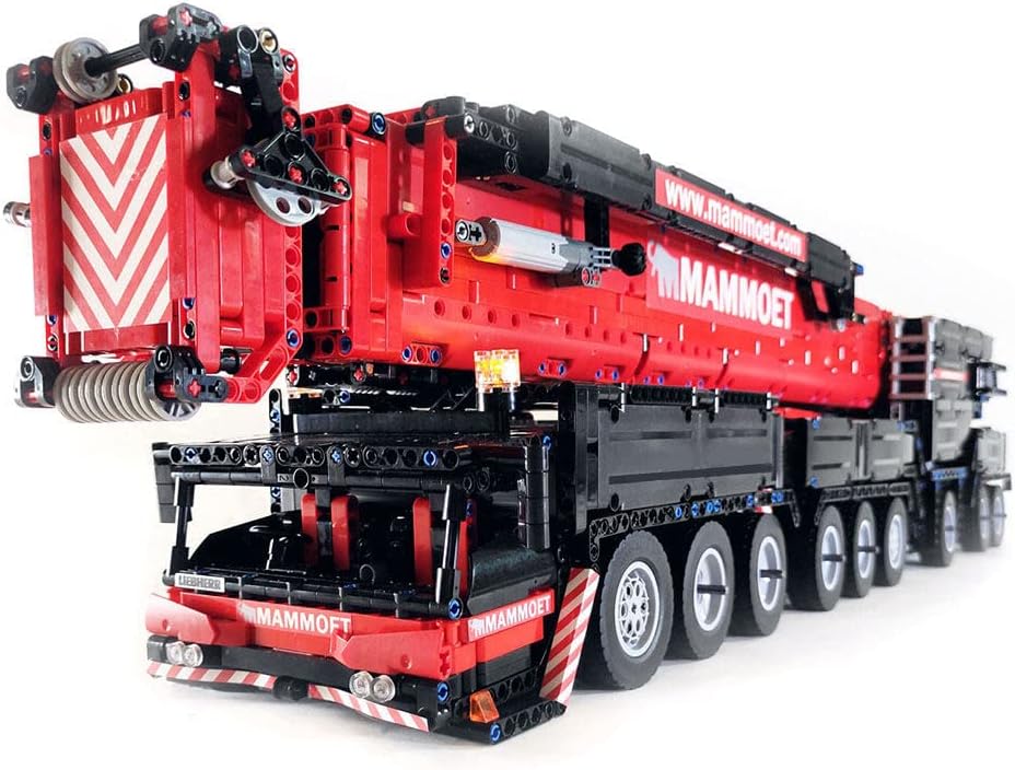 Technic Crane para grúa Liebherr LTM1750, 7778 piezas exclusivas MOC RC construcción de grúa con 12 motores, compatible con Lego