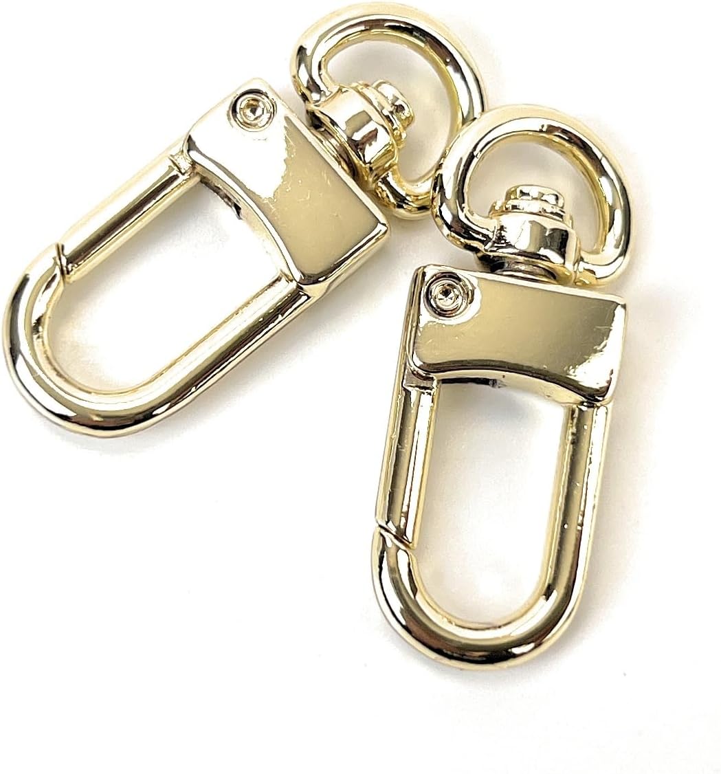 10 ganchos giratorios estilo arco, cierre de pinza de langosta, ganchos a presión, clips de gatillo para proyectos de costura y manualidades (0.327