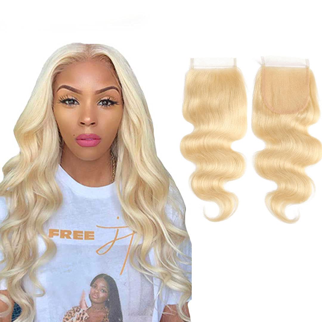 Extensiones de cabello ondulado virgen, color 1B, densidad 130%, cierre de encaje suizo, suave con piezas de cierre en la parte superior