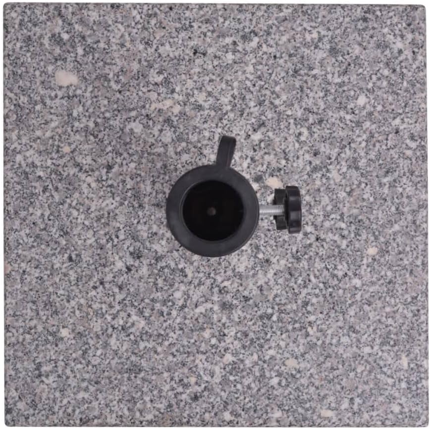 vidaXL Base cuadrada para sombrilla de 15.7 x 15.7 pulgadas, soporte para sombrilla de playa y jardín